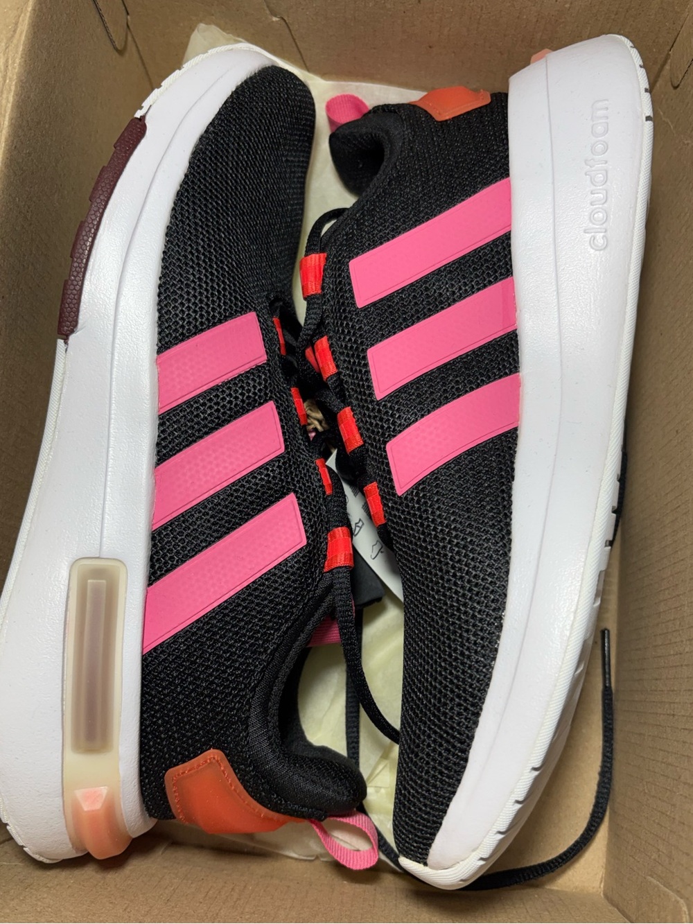 adidas Racer TR23 Women's Sneakers - Black & Pink